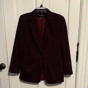 Liz Claiborne Dark Brown Wool Blazer
